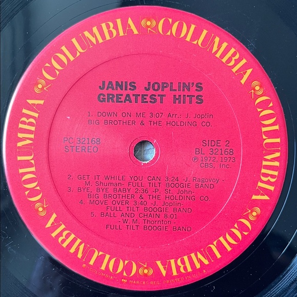 Janis Joplin - “Janis Joplin’s Greatest Hits” Vinyl LP - Picture 5 of 5